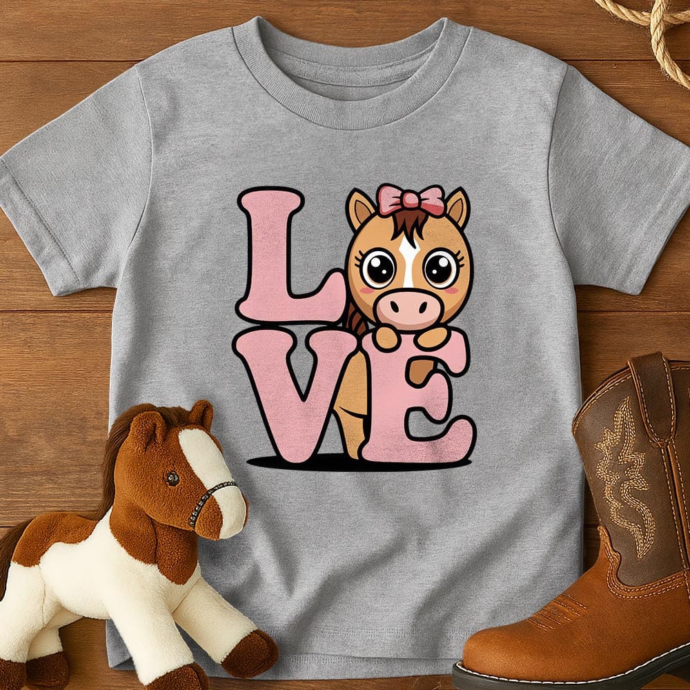 Kawaii Horse Love - Youth Shirt