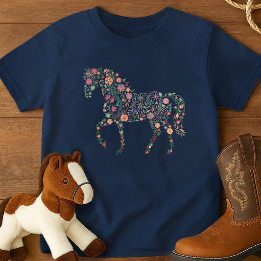 Horse Flowers - Youth Shirt