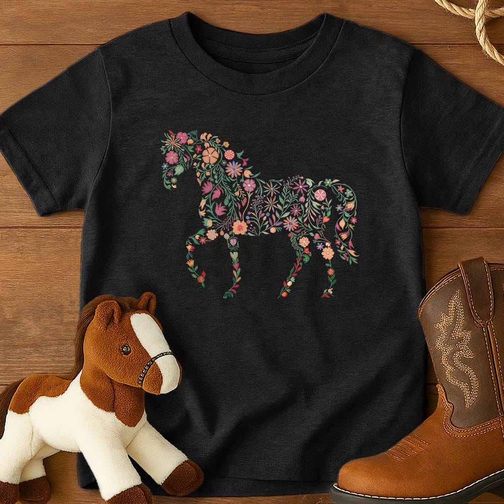 Horse Flowers - Youth Shirt