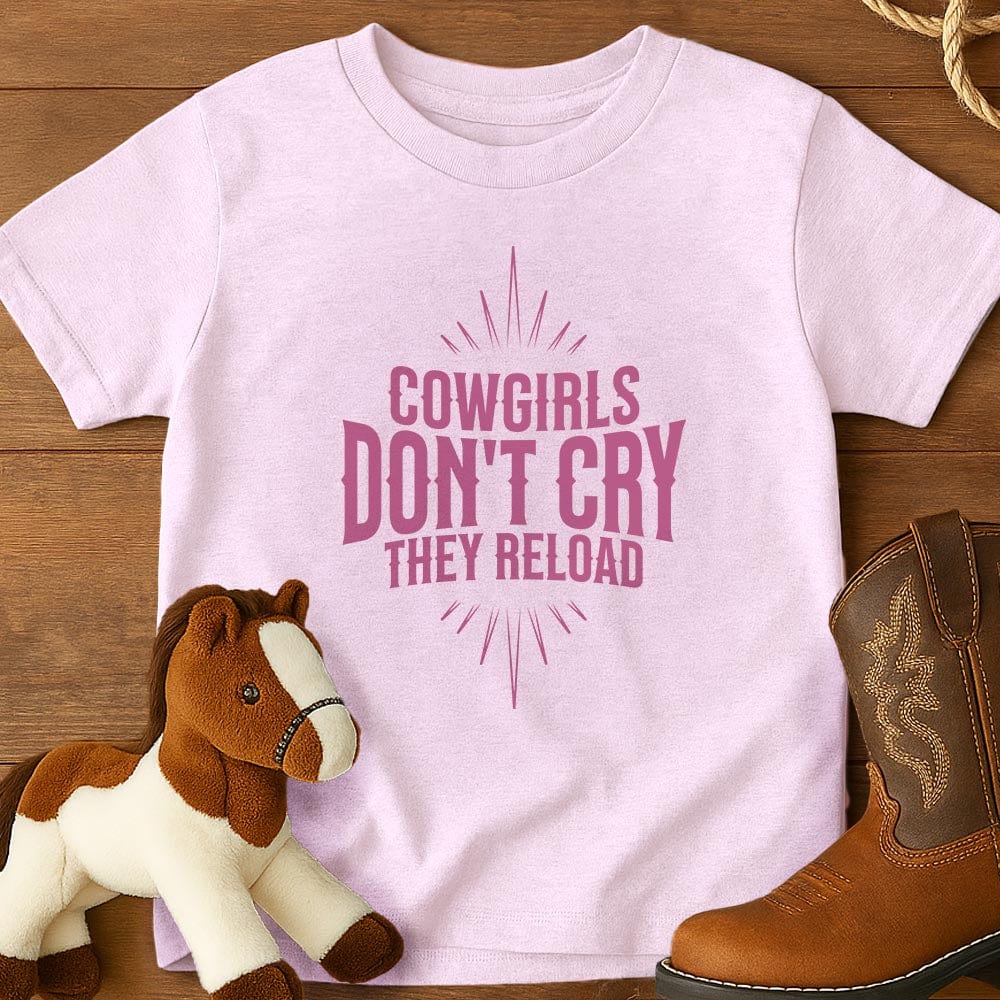 Cowgirls don't cry they reload - Youth Shirt