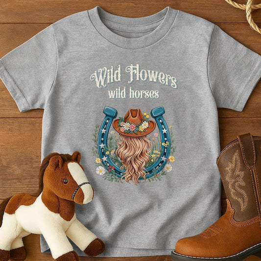 Wild Flowers Wild Horses - Youth Shirt