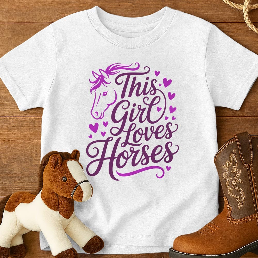 This Girl Loves Horses - Youth Shirt