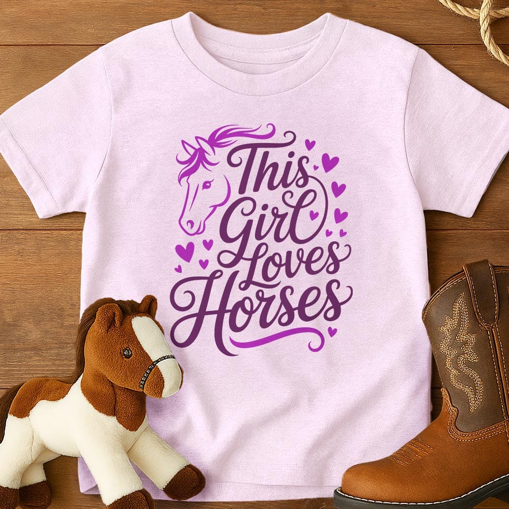 This Girl Loves Horses - Youth Shirt