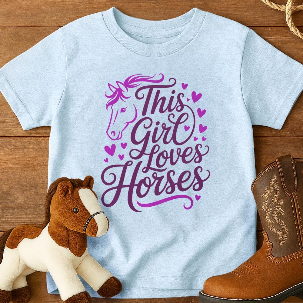 This Girl Loves Horses - Youth Shirt