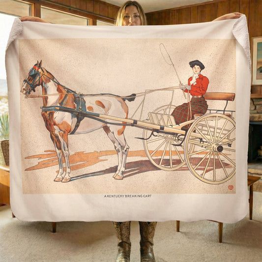 Kentucky Cart - Sherpa Fleece Blanket