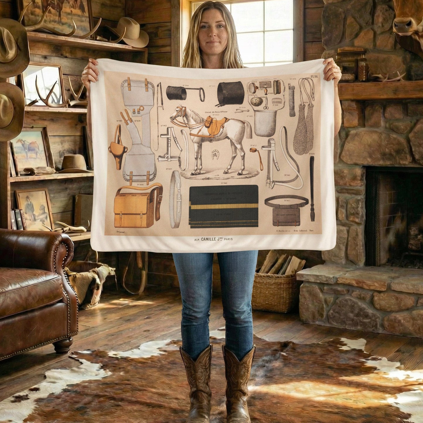Classic Equestrian 1 - Sherpa Fleece Blanket