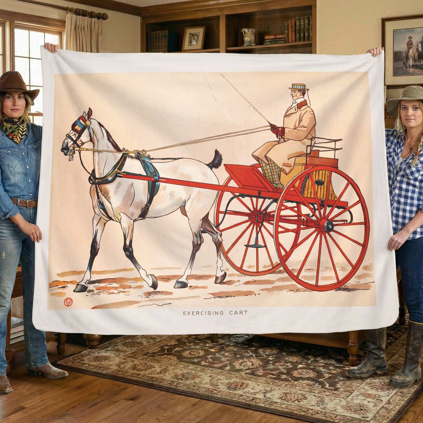 Exercising Cart - Sherpa Fleece Blanket