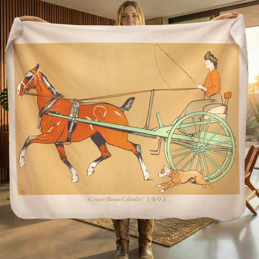 Poster Harper's Weekly 2 - Sherpa Fleece Blanket