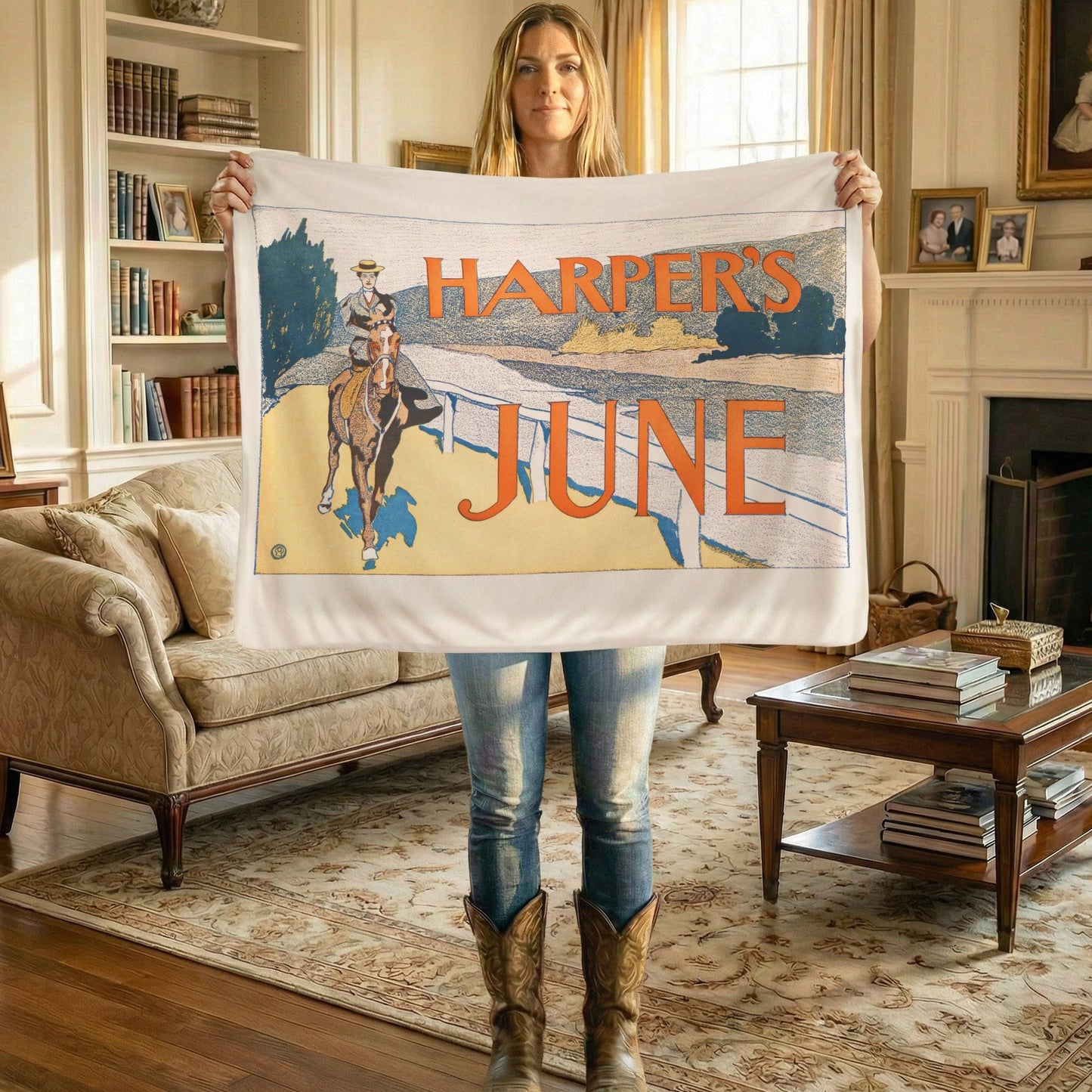 Poster Harper's Weekly 3 - Sherpa Fleece Blanket