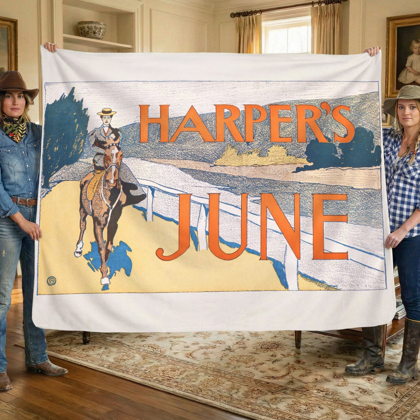 Poster Harper's Weekly 3 - Sherpa Fleece Blanket