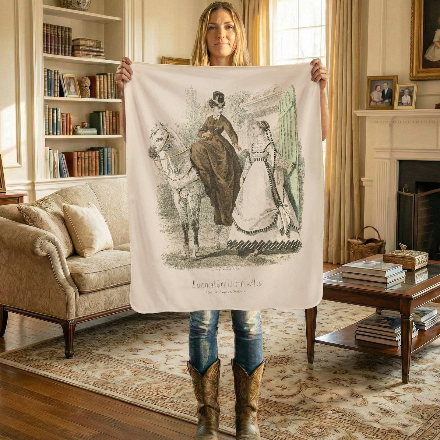 Journal des Demoiselles - Sherpa Fleece Blanket