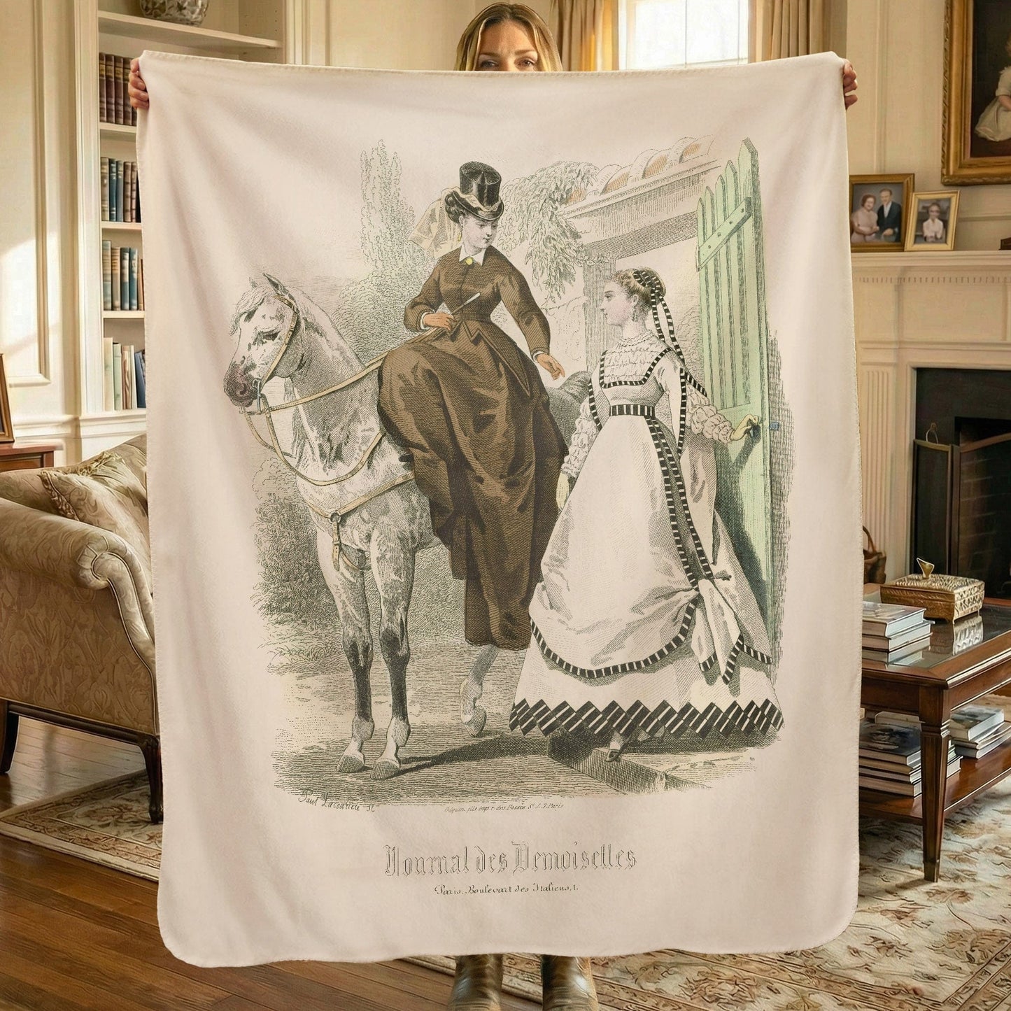 Journal des Demoiselles - Sherpa Fleece Blanket