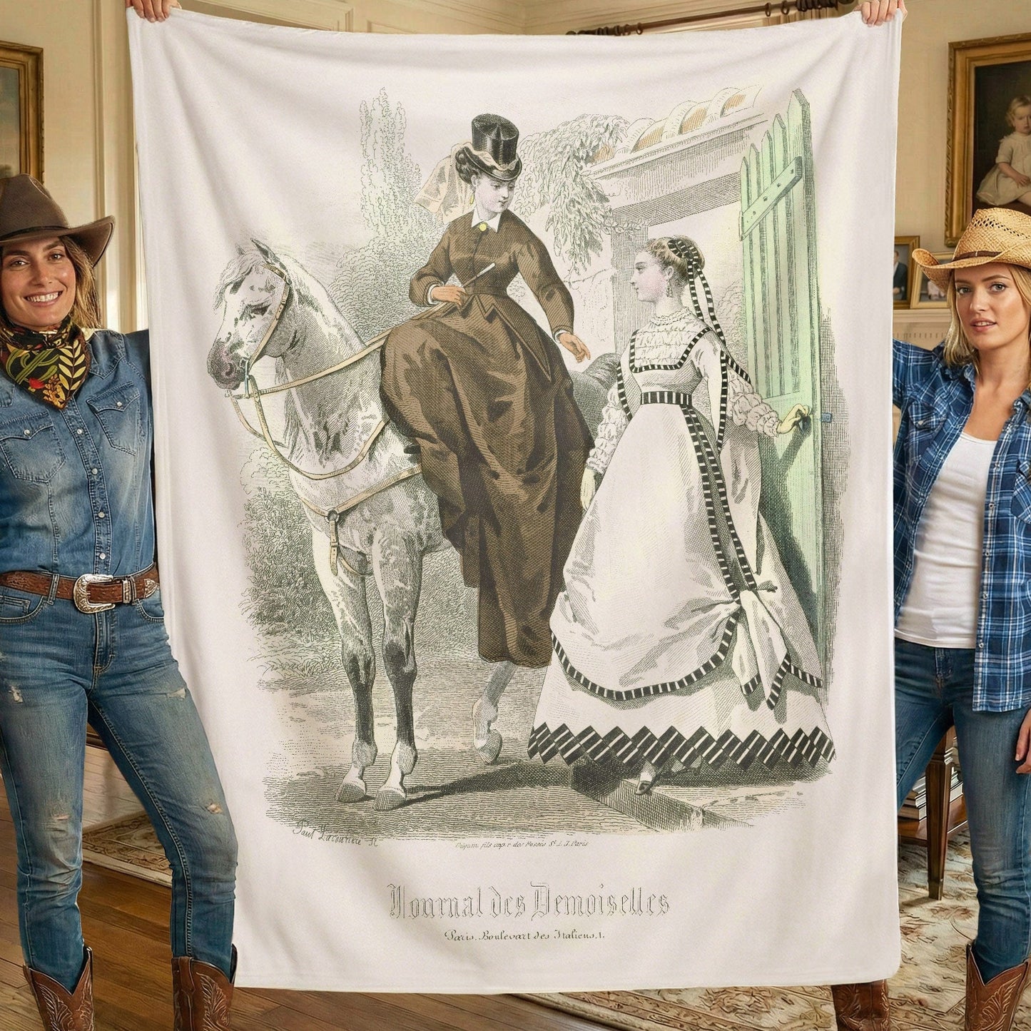Journal des Demoiselles - Sherpa Fleece Blanket