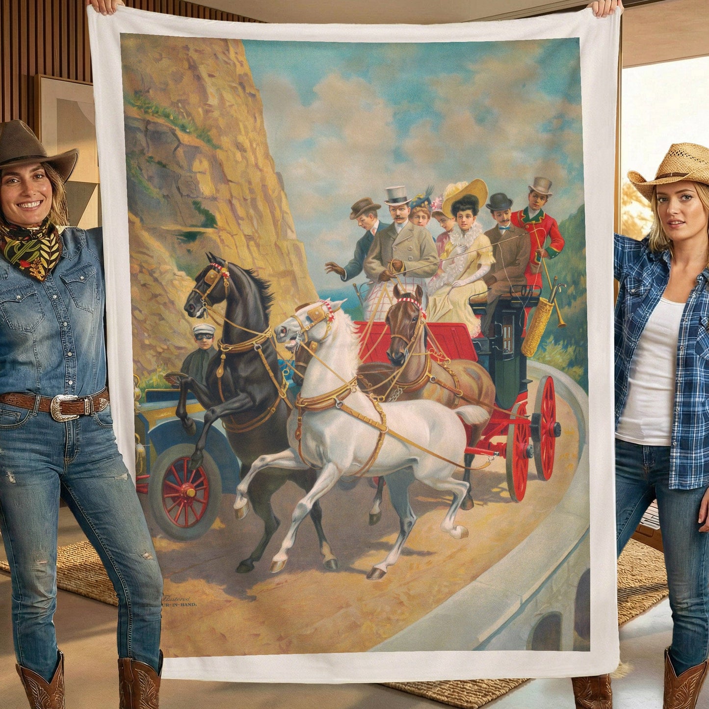 Flustered Four-in-Hand - Sherpa Fleece Blanket