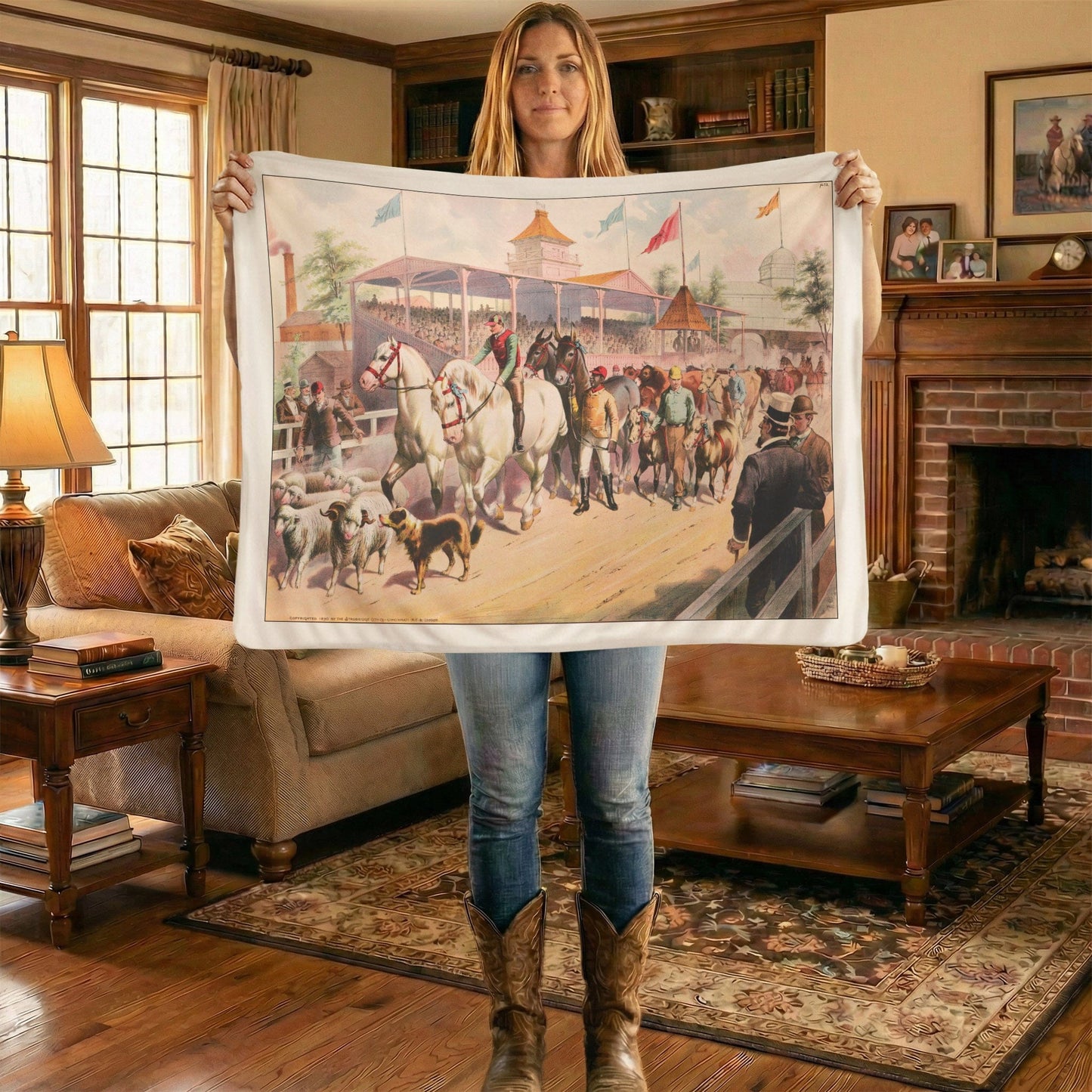 Heritage 4 - Sherpa Fleece Blanket