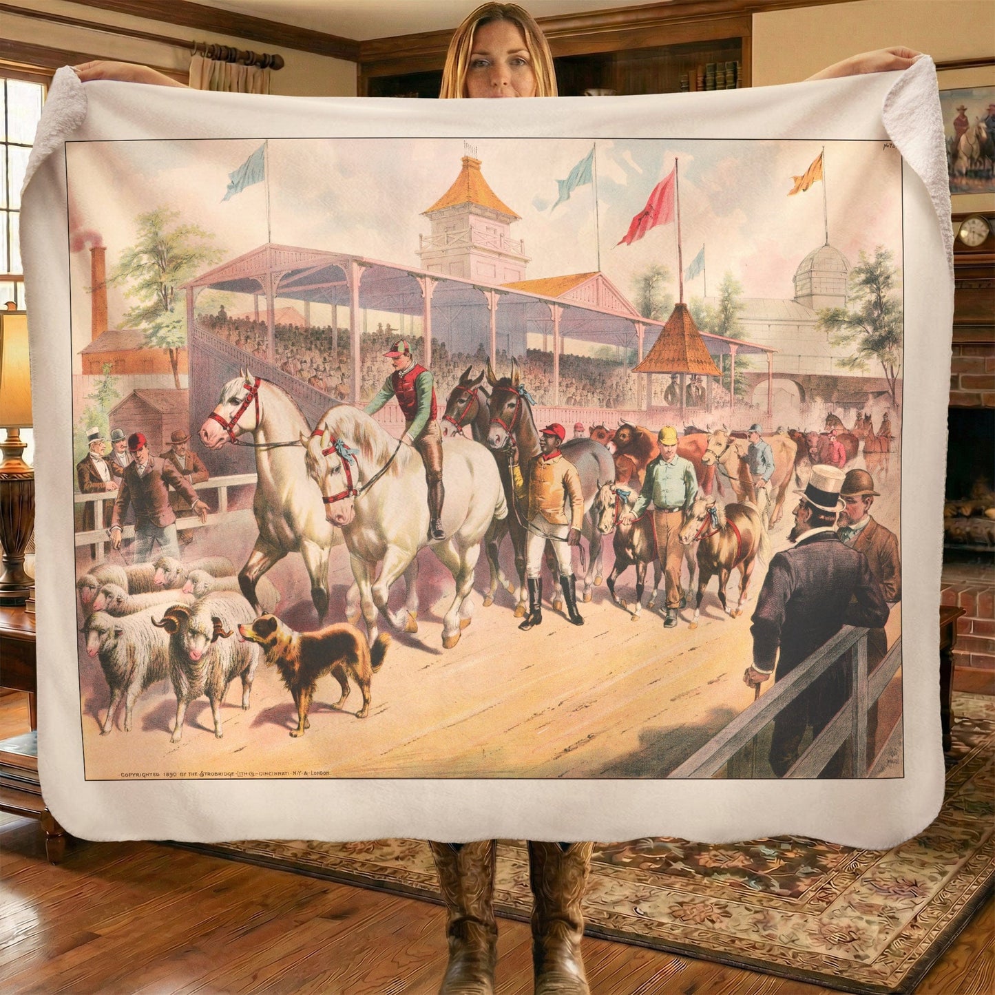 Heritage 4 - Sherpa Fleece Blanket