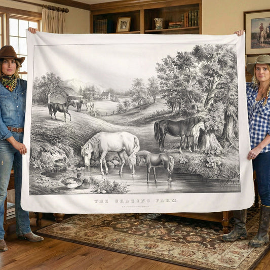 The Grazing Farm - Sherpa Fleece Blanket