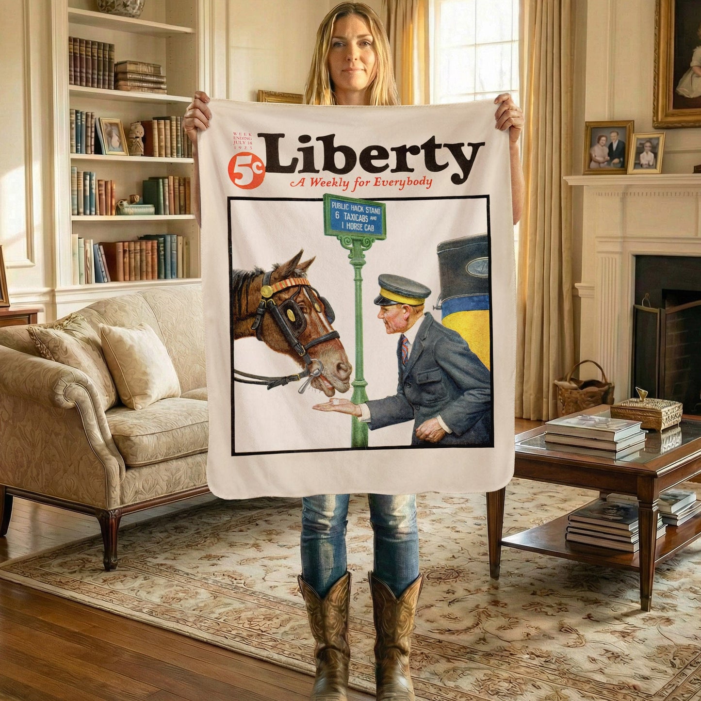 Magazine Cover - Sherpa Fleece Blanket