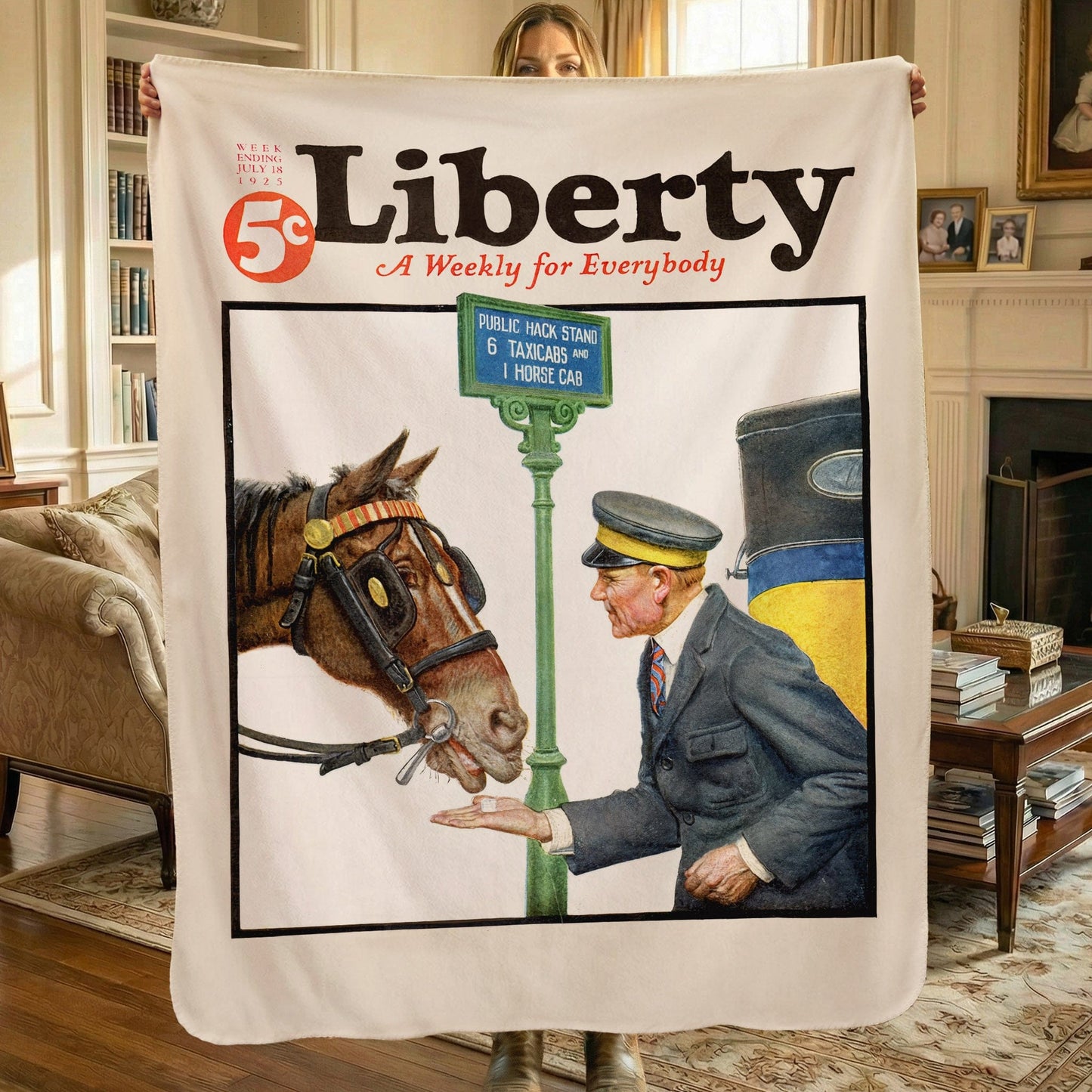 Magazine Cover - Sherpa Fleece Blanket