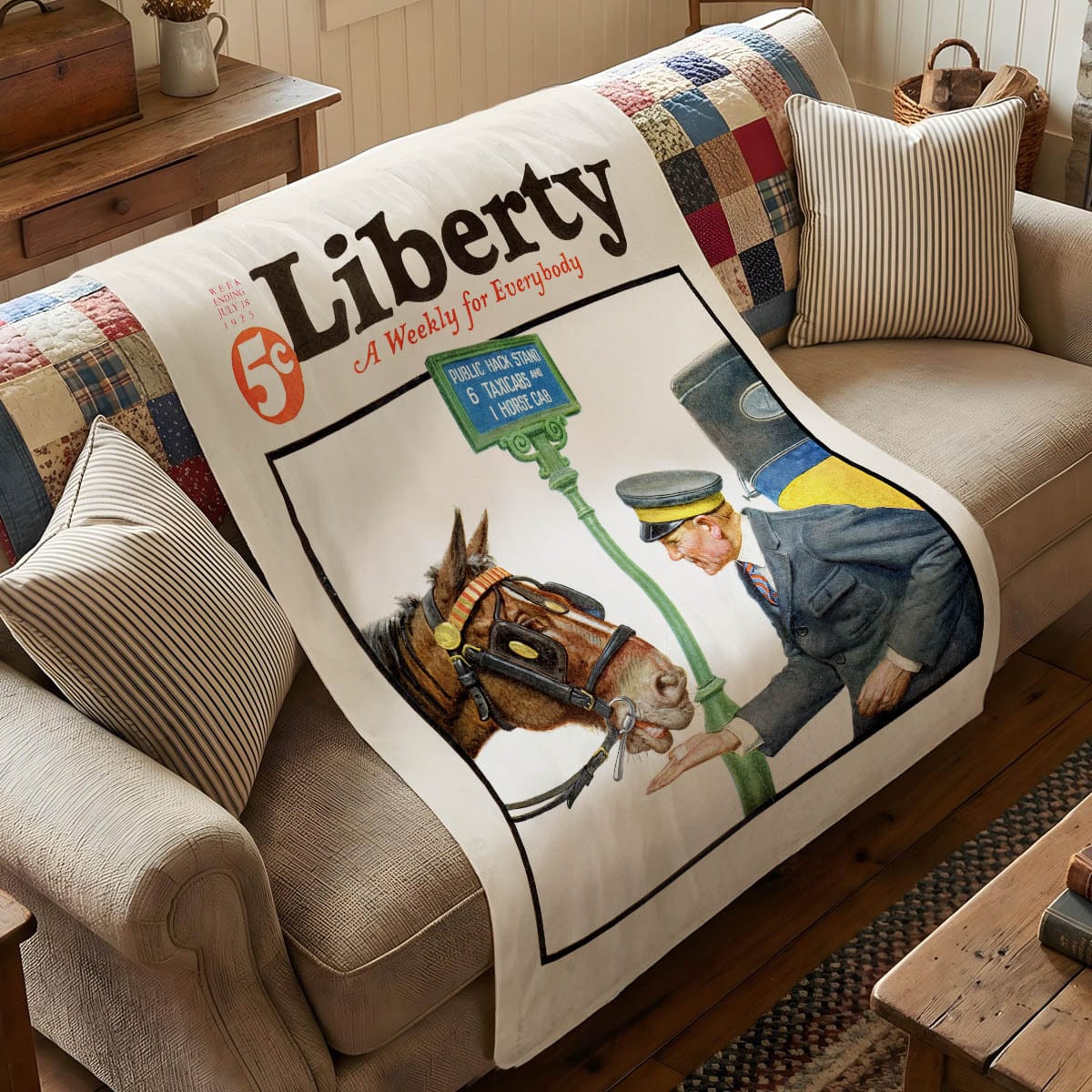 Magazine Cover - Sherpa Fleece Blanket