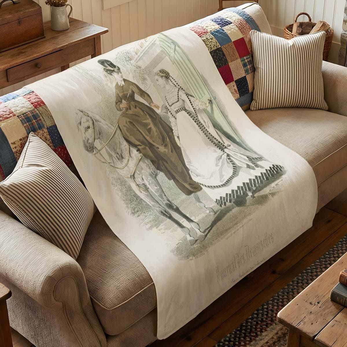 Journal des Demoiselles - Sherpa Fleece Blanket