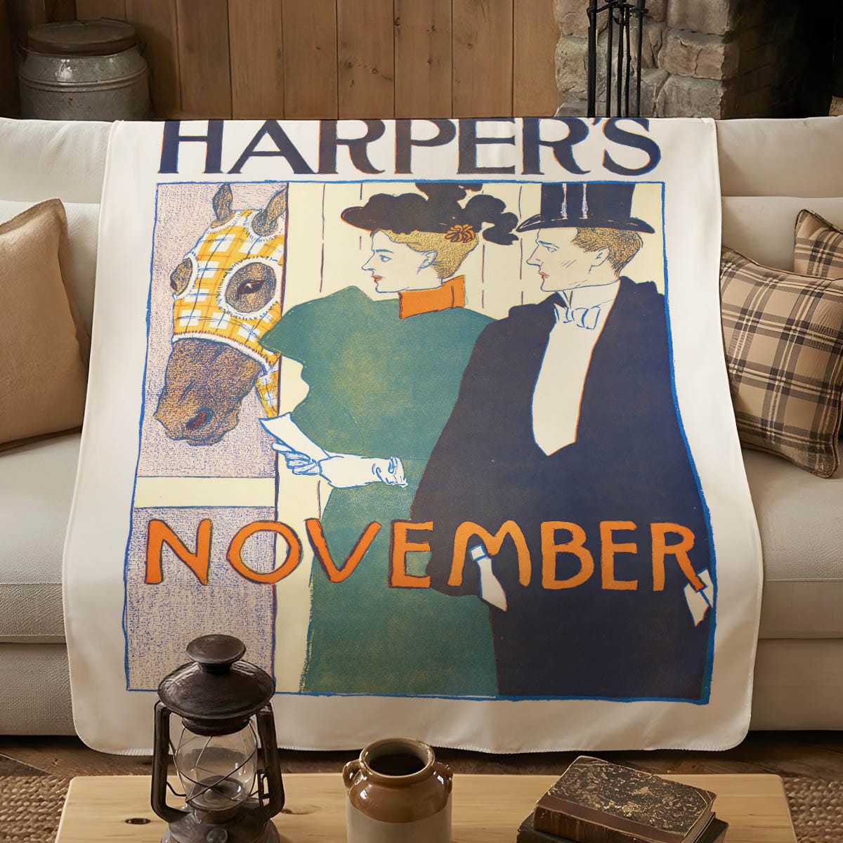 Poster Harper's Weekly 4 - Sherpa Fleece Blanket