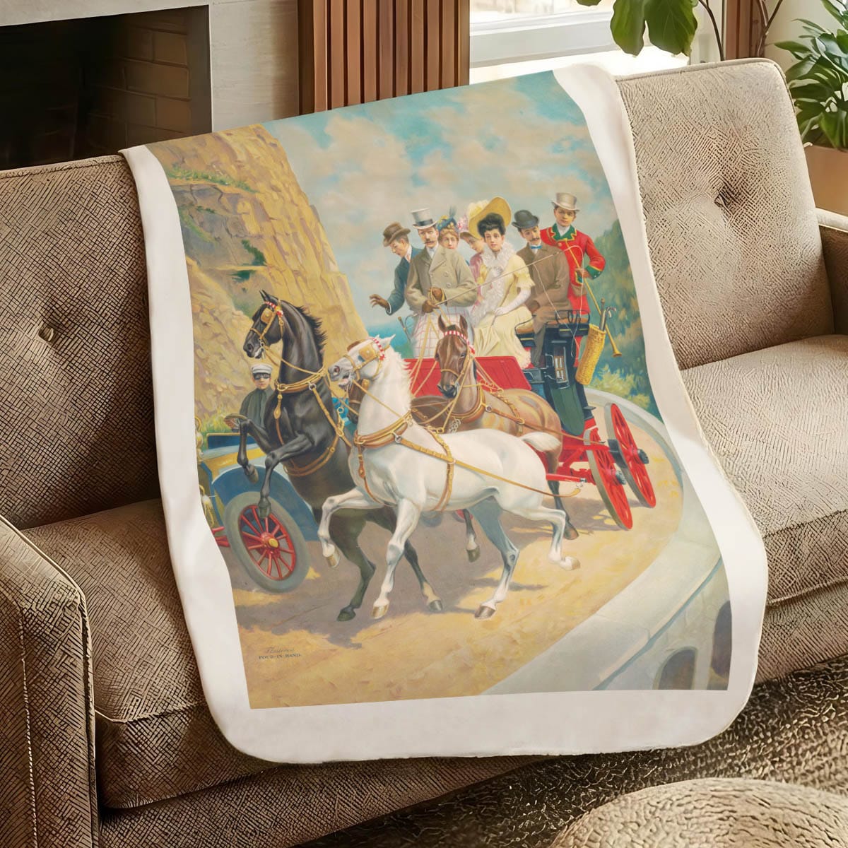 Flustered Four-in-Hand - Sherpa Fleece Blanket