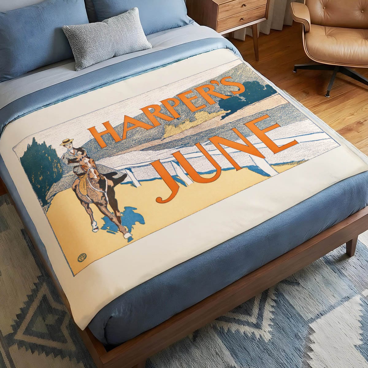 Poster Harper's Weekly 3 - Sherpa Fleece Blanket