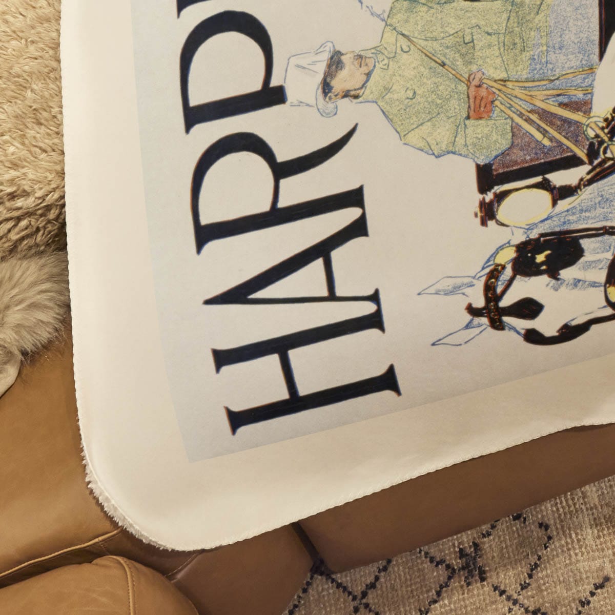 Poster Harper's Weekly 5 - Sherpa Fleece Blanket