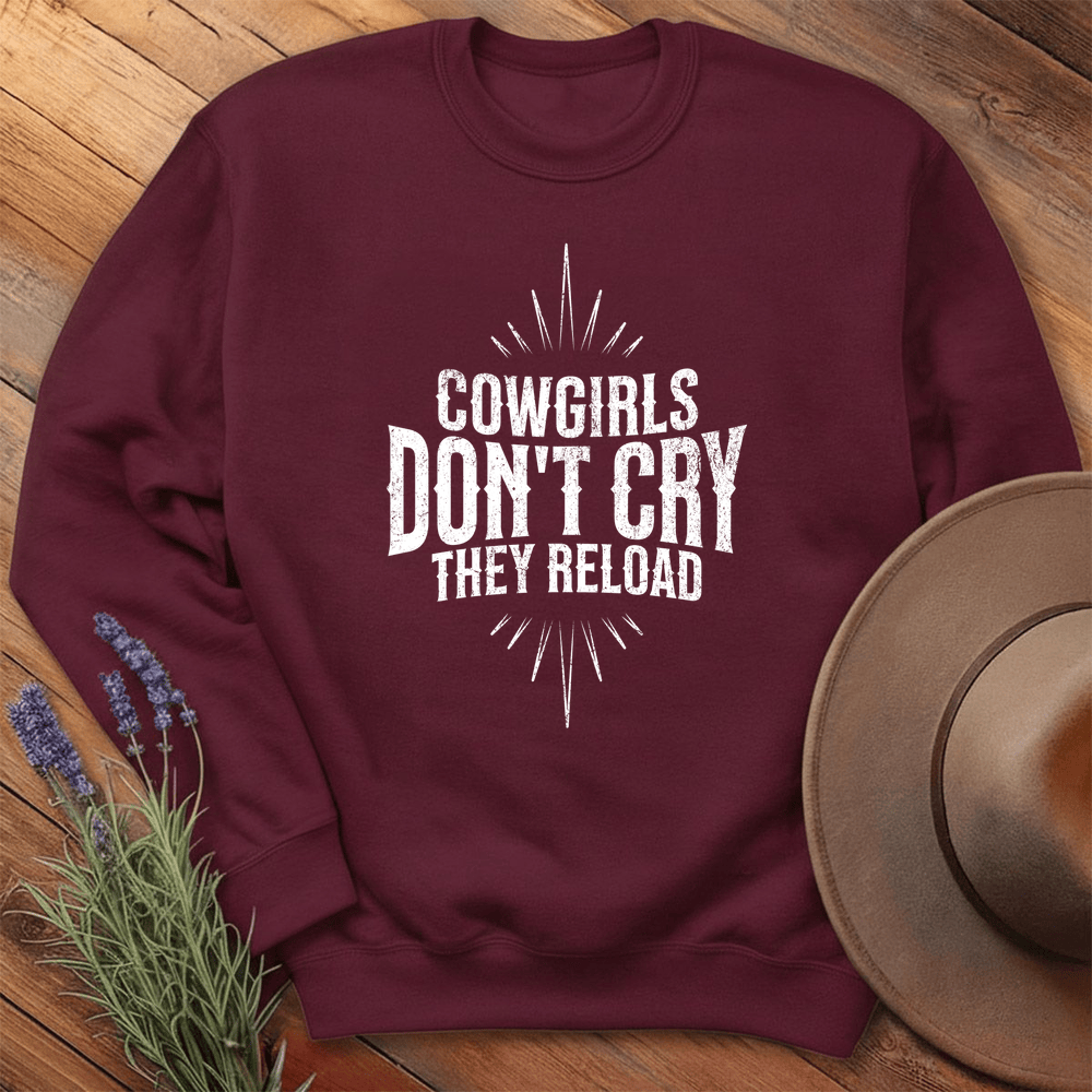 Cowgirls don't cry - Sweatshirt - Maroon
