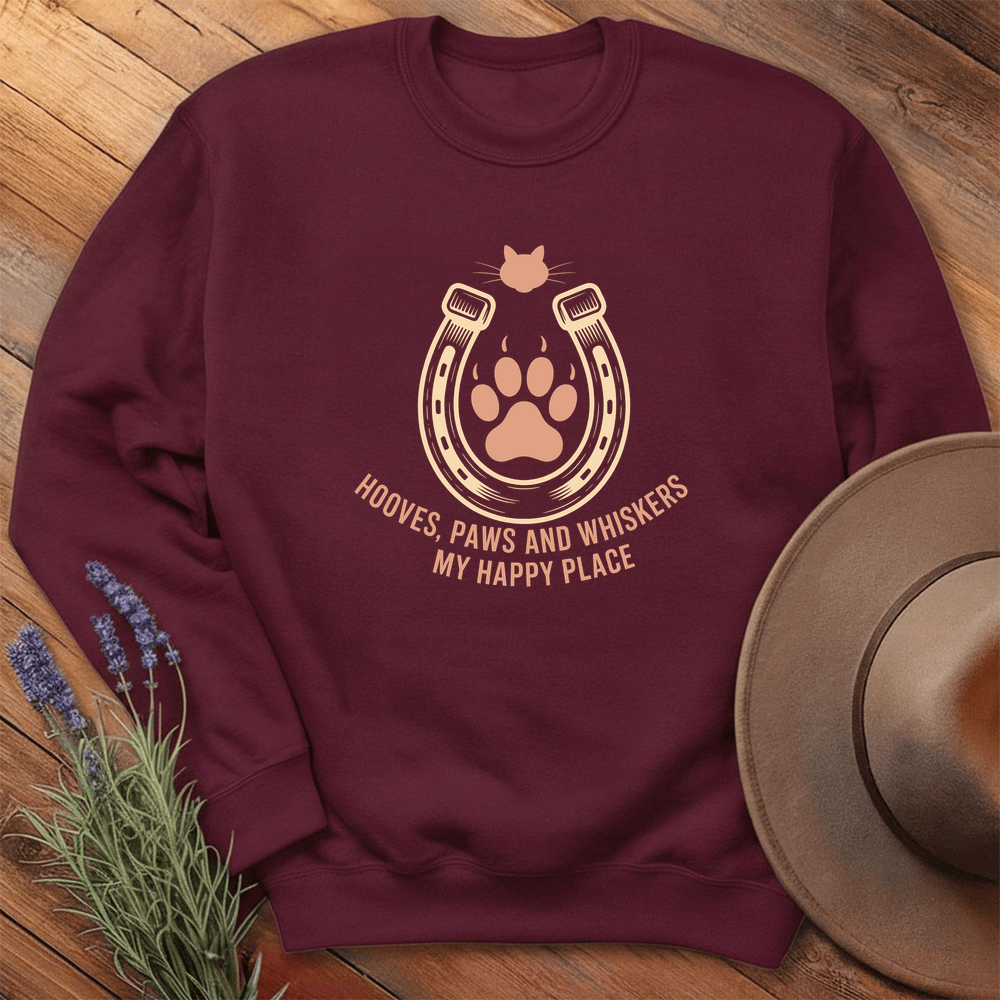 My Happy Place - Sweatshirt - Maroon