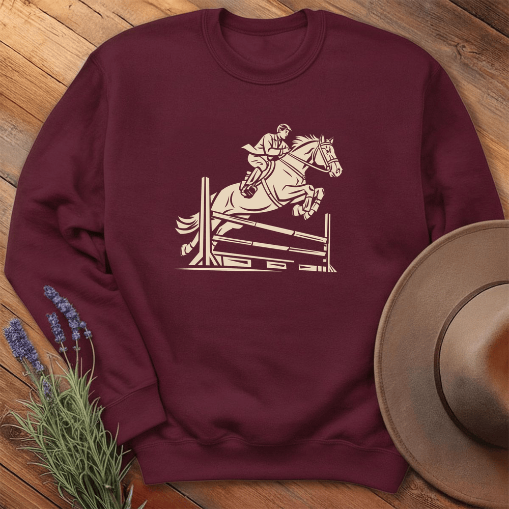 Equestrian jump 2 - Sweatshirt - Maroon