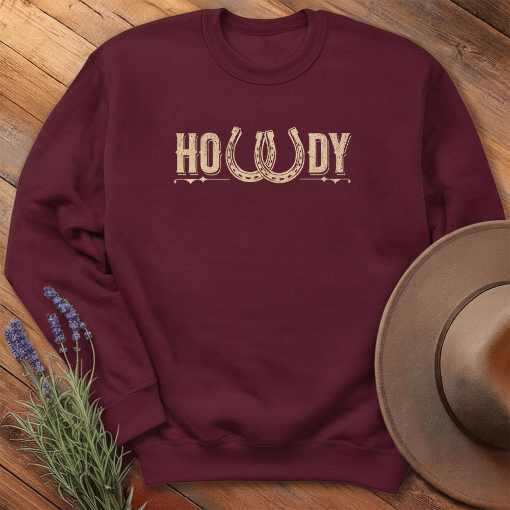Howdy Tee - Sweatshirt - Maroon