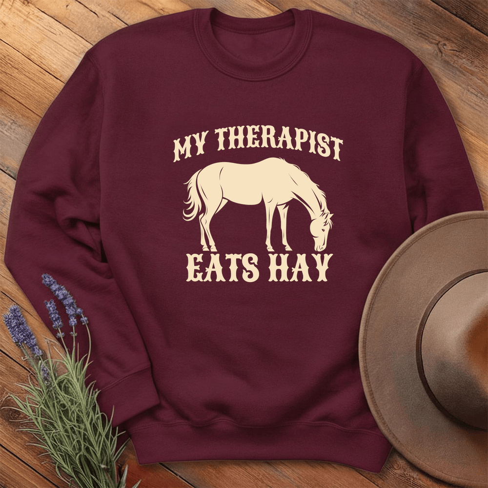 Equine Therapy - Sweatshirt - Maroon
