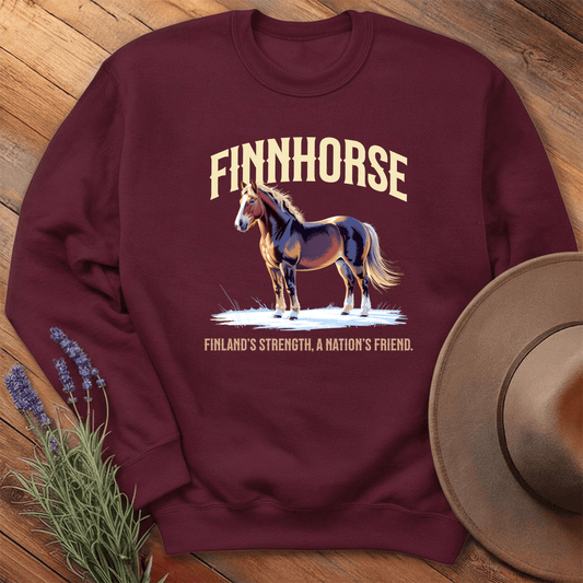 Breed Spirit, Finnhorse - Sweatshirt - Maroon