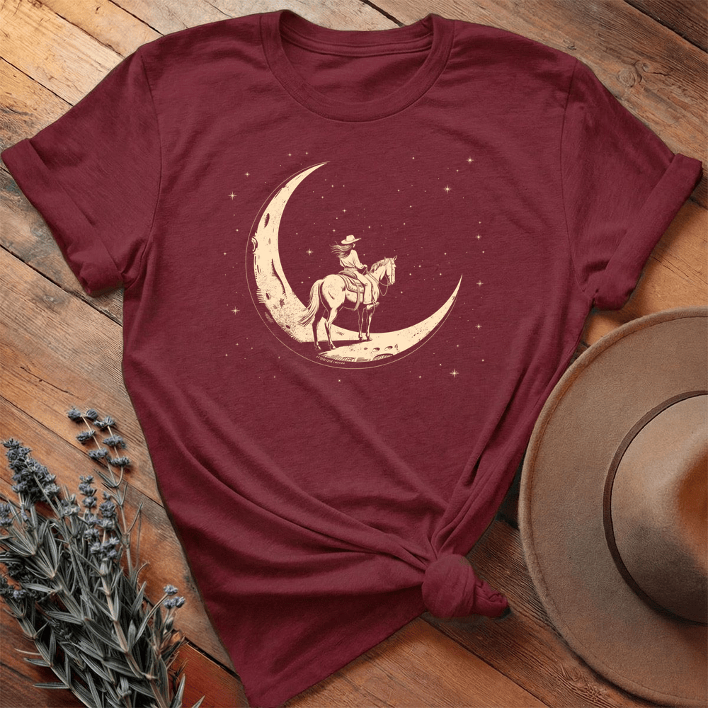Moon Rider - Premium Lightweight Tee - Maroon