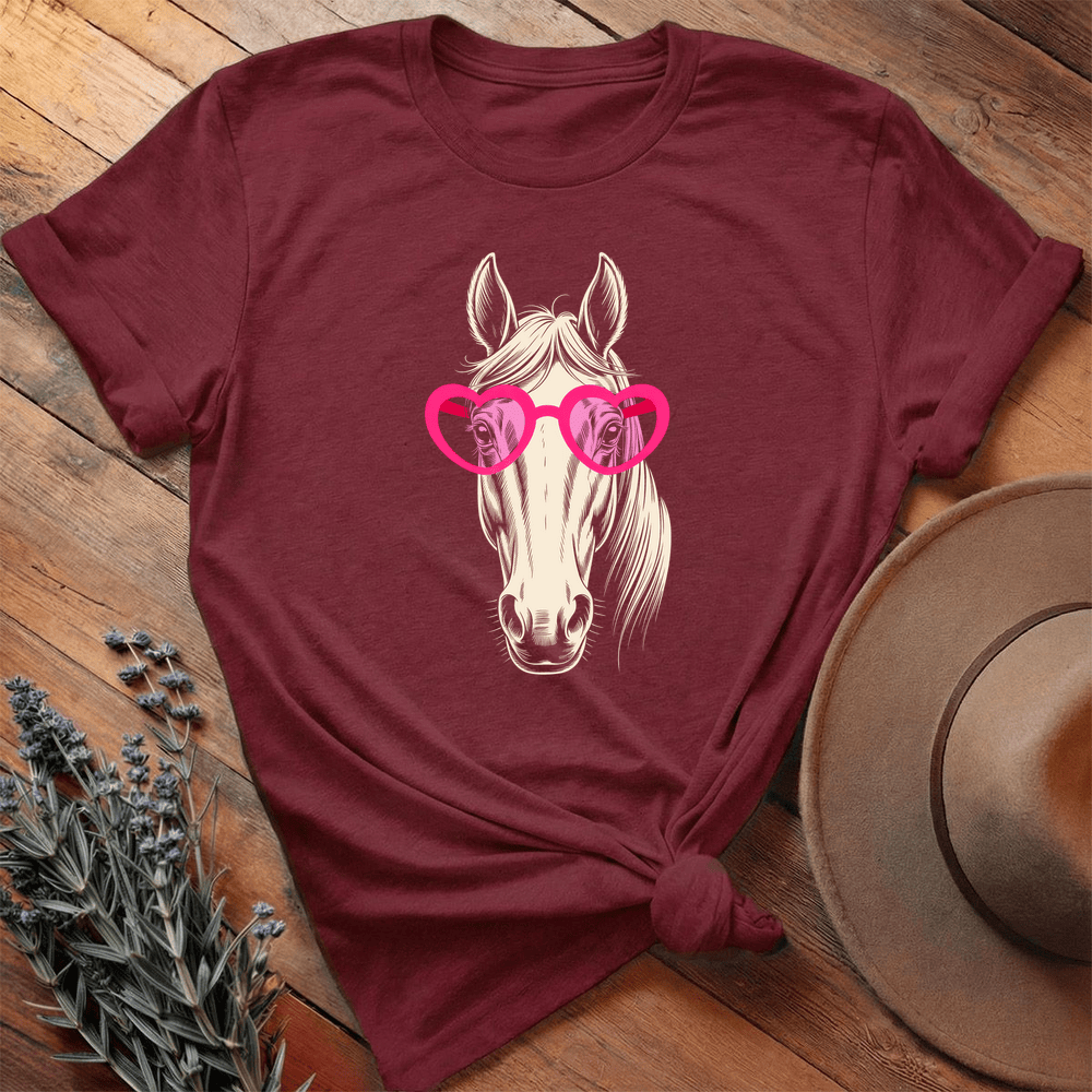 Valentine Love Glasses - Maroon
