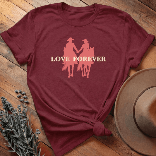 Valentine Couple Riders Art Light - Maroon