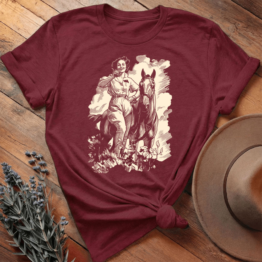 Vintage Art 2 - Premium Lightweight Tee - Maroon