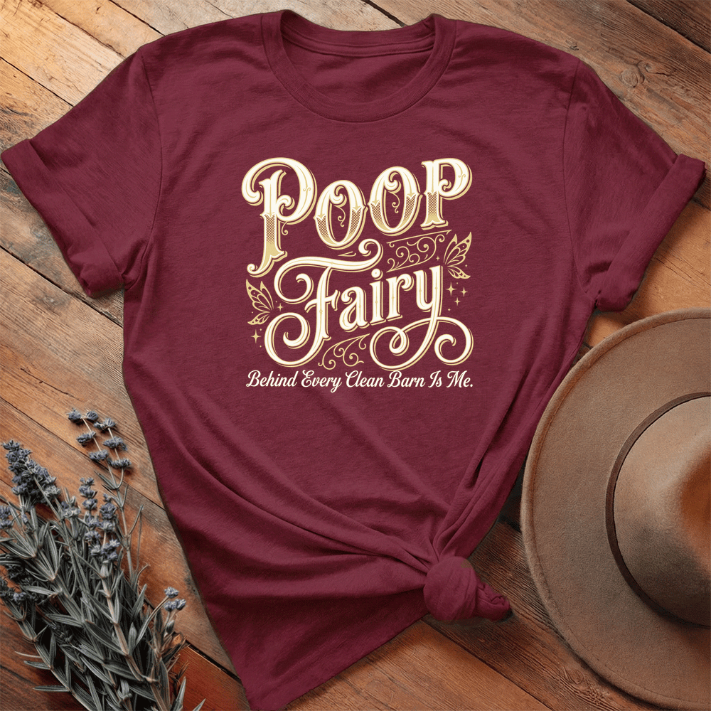 Poop Fairy - Premium Lightweight Tee - Maroon