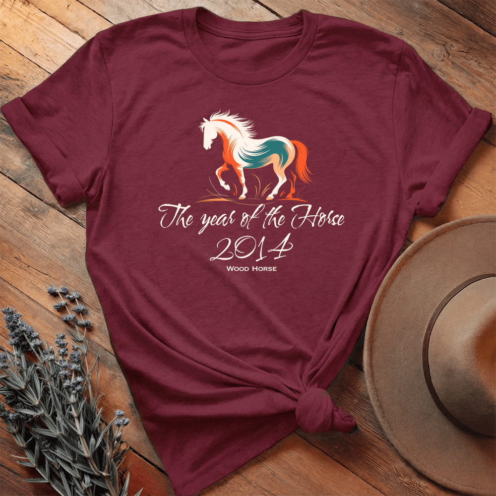Year Of The Horse 2014 - Lightweight Tee - Maroon