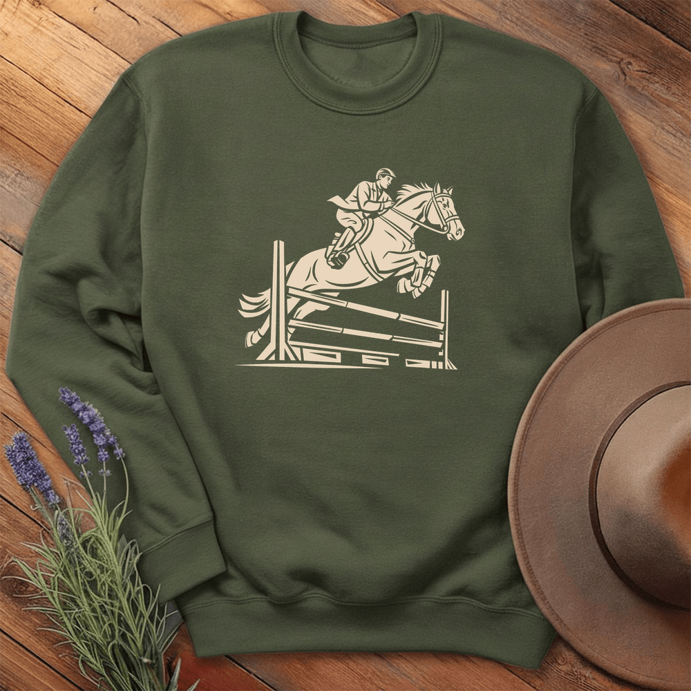 Equestrian jump 2 - Sweatshirt - Military Green