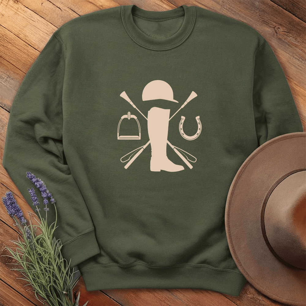 Equestrian boot - Sweatshirt - Military Green