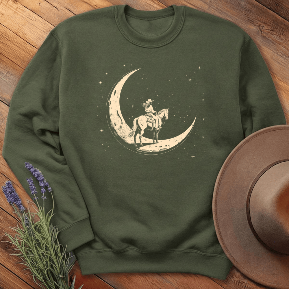 Moon Rider - Sweatshirt - Military Green