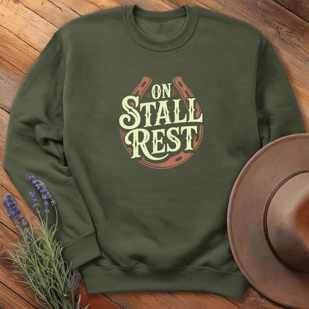 On Stall Rest - Sweatshirt - Military Green