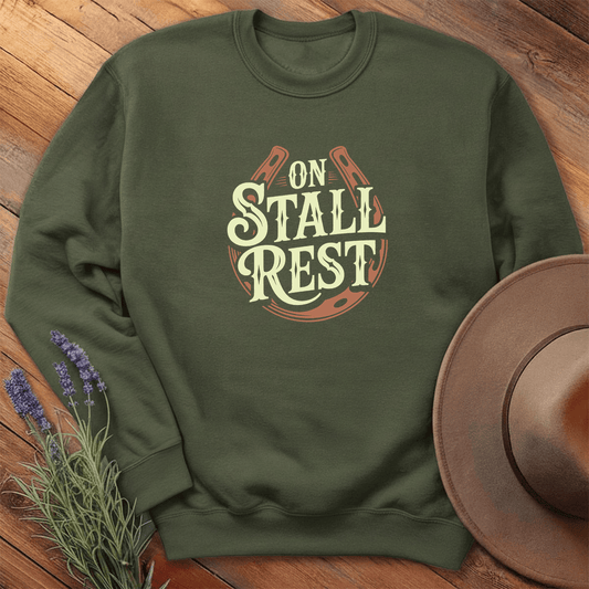 On Stall Rest - Sweatshirt - Military Green