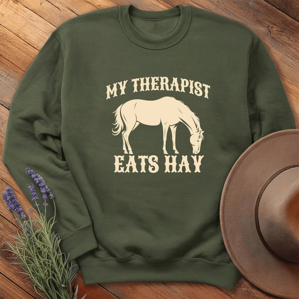 Equine Therapy - Sweatshirt - Military Green