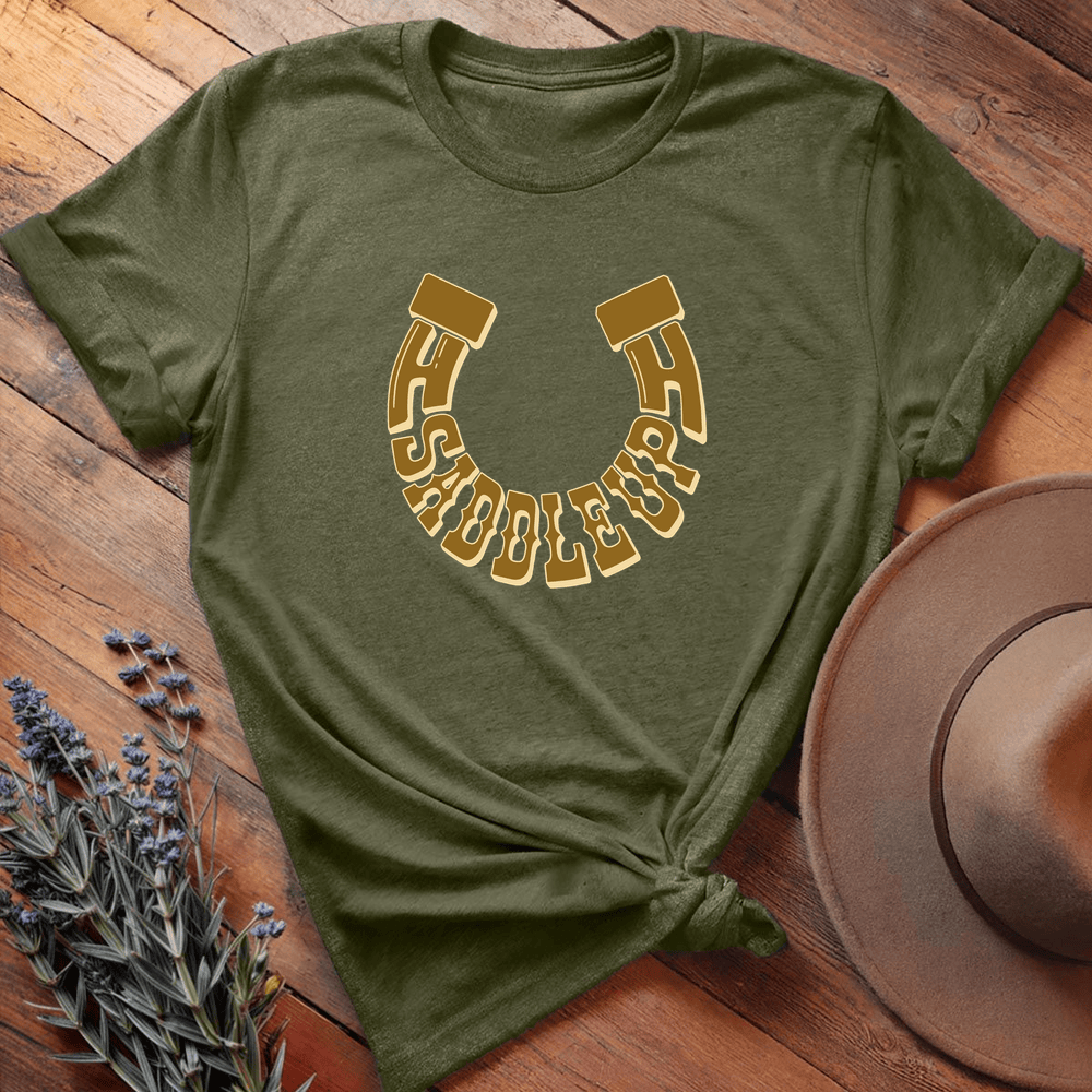 Saddle Up Graphic - Military Green