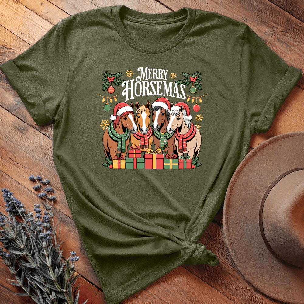 Merry Horsemas - Military Green