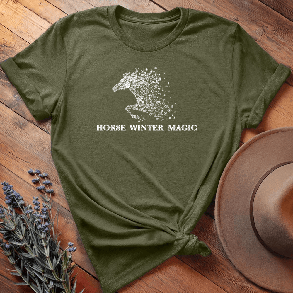 Horse Winter Magic 1 - Military Green